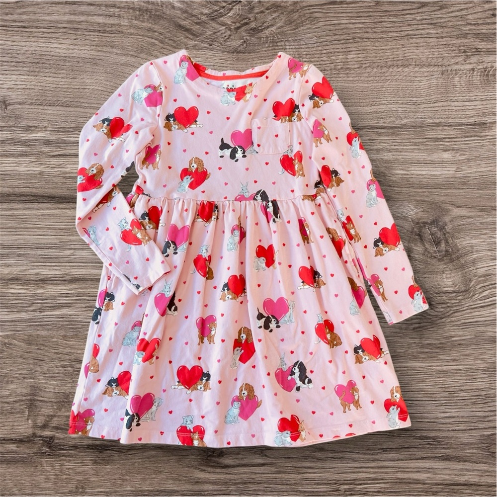 Mini Boden Heart Patterned Dress 9/10
